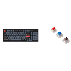 Клавиатура проводная, Q5-M2,RGB подсветка,синий свитч,100 кнопок, цвет черный
