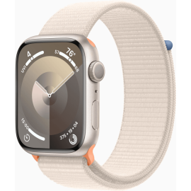 Часы Apple Watch Series 9 A2980 45мм OLED корп.сияющ.зв. Sport Loop рем.сияющ.зв. р.бр.:145-22 MR983ZP/A